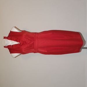 Jessica Howard Evenings Red Sleeveless Cocktail Dress